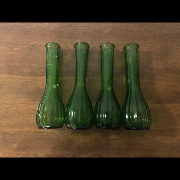 4 Vintage Green Vases CFG PGC CLC - Picture 8 of 13